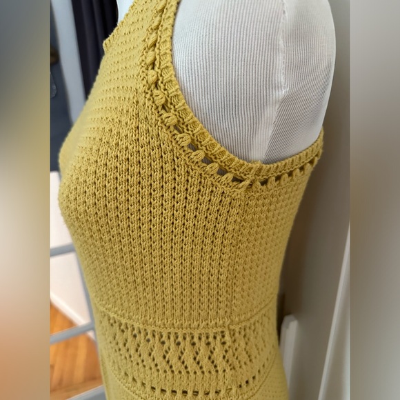 Vanessa Bruno Taki midi crochet dress in yellow - size medium. - Picture 3 of 9
